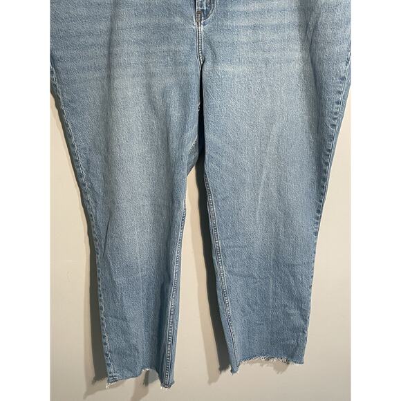 Abercrombie Fitch Jeans Women's The 90s Straight 37 Short Curve Love NWT - Picture 2 of 11